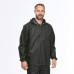 Дождевик для походов мужской черный NH 100 RAINCUT DEMI ZIP Quechua