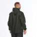 Дождевик для походов мужской черный NH 100 RAINCUT DEMI ZIP Quechua