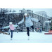 Фигурные коньки 120 WARM женские / детские бело-синие