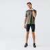 Тайтсы для бега короткие мужские черные RUN DRY+ Kalenji