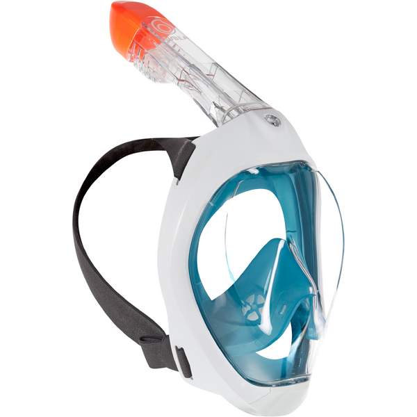 Маска для снорклинга синяя EASYBREATH Subea