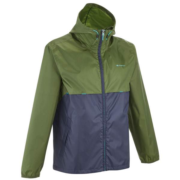 Дождевик для походов на природе мужской NH100 Raincut Full Zip