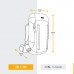 Рюкзак туристический 60 л женский голубой TREK 900 SYMBIUM Forclaz