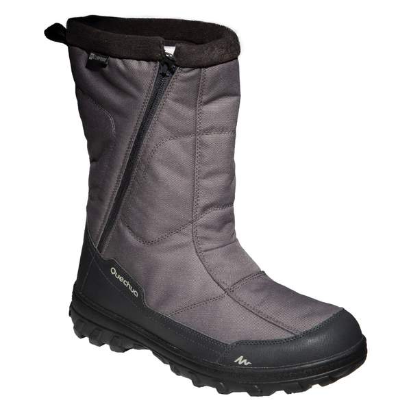 Сапоги зимние утепленные водонепроницаемые высокие мужские sh100 u-warm QUECHUA