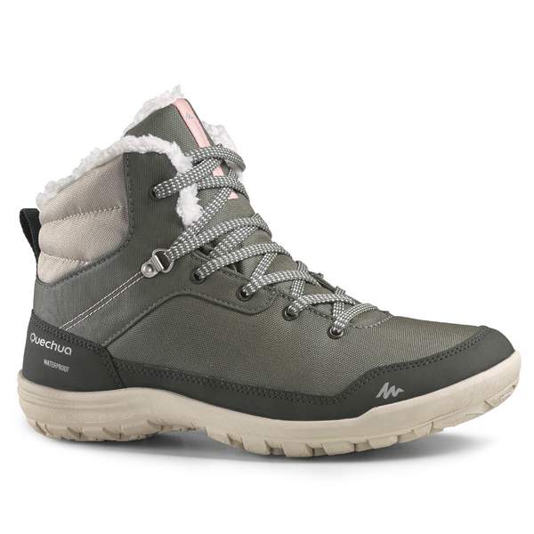 Ботинки походные теплые водонепроницаемые SH100 WARM MID Quechua