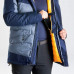 Парка для походов зимняя -15C мужская сине-голубая SH500 X-WARM Quechua