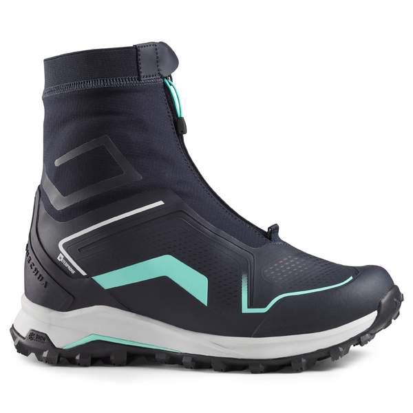 Ботинки для походов зимние водонепроницаемые женские синие SH920 X-WARM Quechua