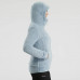Толстовка для походов с капюшоном флисовая женская голубая SH100 ULTRA-WARM Quechua