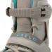Коньки ледовые для взрослых женские серо-бирюзовые FIT500 Oxelo