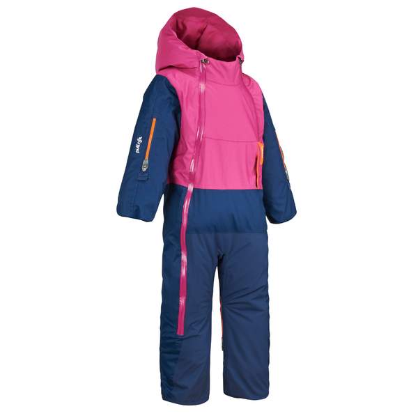 Комбинезон горнолыжный детский розово-синий XWARM PULL&#x27;N FIT Lugik