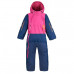 Комбинезон горнолыжный детский розово-синий XWARM PULL&#x27;N FIT Lugik