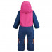 Комбинезон горнолыжный детский розово-синий XWARM PULL&#x27;N FIT Lugik