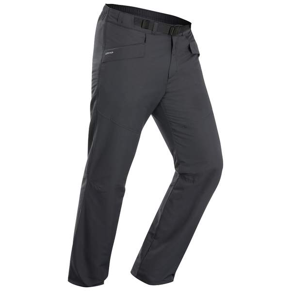Брюки для походов водоотталкивающие теплые мужские черные SH100 ULTRA-WARM Quechua