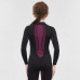 Термобелье лыжное (верх) детское черно-розовое 580 I-SOFT Wedze