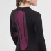 Термобелье лыжное (верх) детское черно-розовое 580 I-SOFT Wedze
