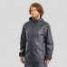 Дождевик для походов мужской черный NH 100 RAINCUT Quechua
