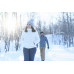 Толстовка для походов с капюшоном флисовая женская белая SH100 ULTRA-WARM Quechua