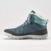 Ботинки для походов зимние водонепроницаемые женские cиние SH100 WARM MID Quechua