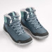Ботинки для походов зимние водонепроницаемые женские cиние SH100 WARM MID Quechua