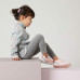 Легинсы для девочек серые BABY GYM 500 Domyos