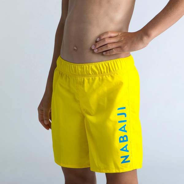 Плавки-шорты для мальчиков желтые Swimshort 100 Basic