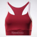 Бра для фитнеса и кардиотренировок женский бордовый Reebok