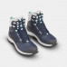 Ботинки для походов теплые водонепроницаемые женские темно-синие SH520 X-WARM MID Quechua